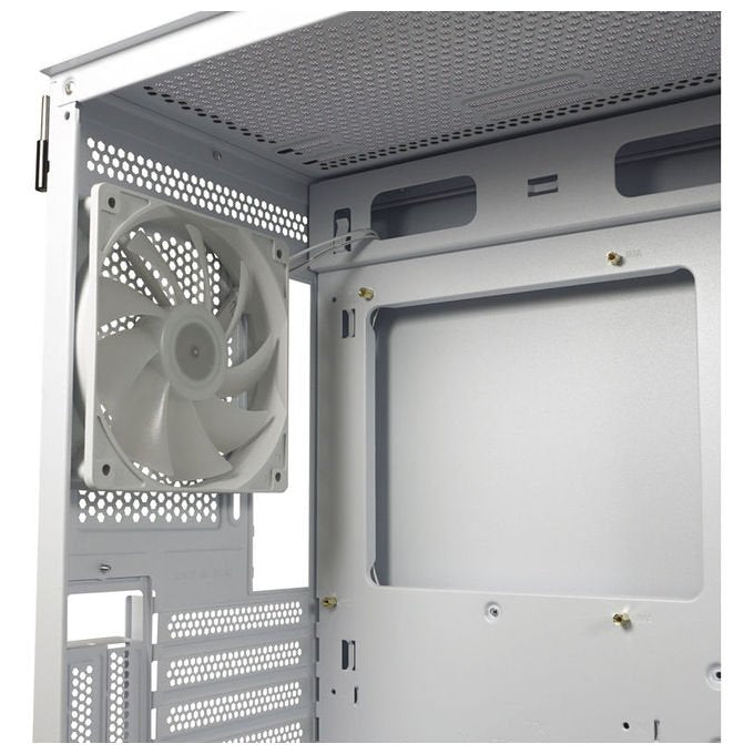 LC-Power LC-806W-ON LC-7041B-ON Midi Tower ATX Micro-ATX Mini-ITX USB 3.2 Gen 1 Type C Vetro Temperato colore Bianco