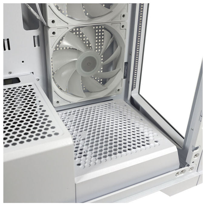 LC-Power LC-806W-ON LC-7041B-ON Midi Tower ATX Micro-ATX Mini-ITX USB 3.2 Gen 1 Type C Vetro Temperato colore Bianco