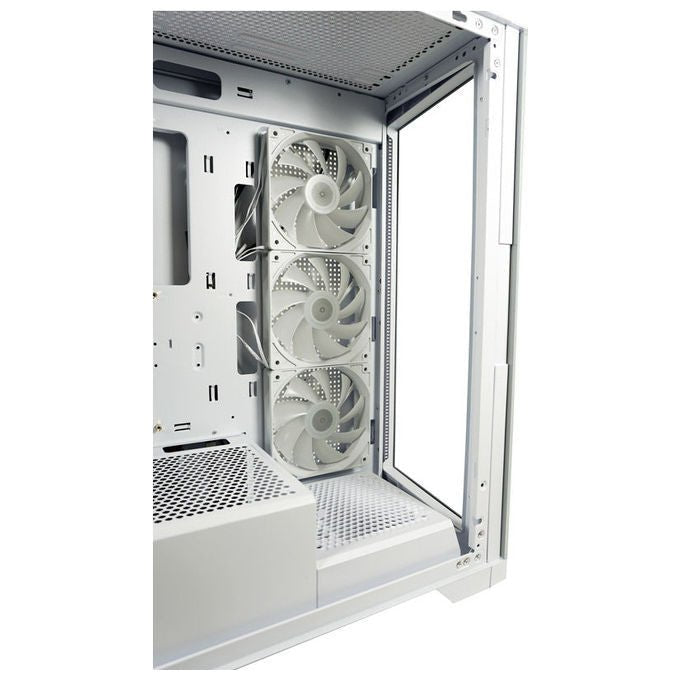 LC-Power LC-806W-ON LC-7041B-ON Midi Tower ATX Micro-ATX Mini-ITX USB 3.2 Gen 1 Type C Vetro Temperato colore Bianco