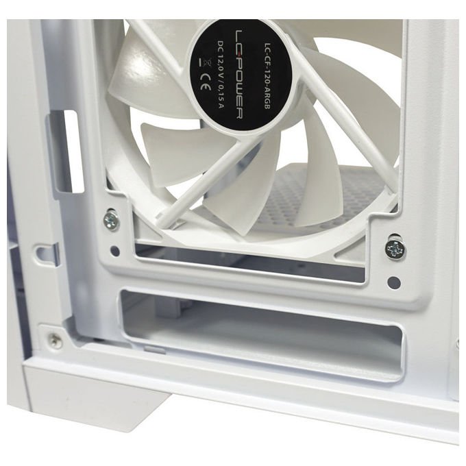 LC-Power LC-806W-ON LC-7041B-ON Midi Tower ATX Micro-ATX Mini-ITX USB 3.2 Gen 1 Type C Vetro Temperato colore Bianco
