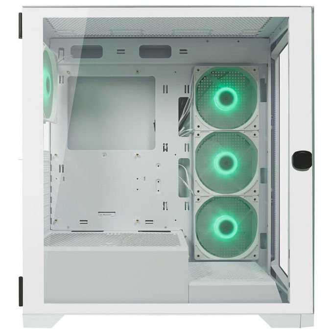 LC-Power LC-806W-ON LC-7041B-ON Midi Tower ATX Micro-ATX Mini-ITX USB 3.2 Gen 1 Type C Vetro Temperato colore Bianco