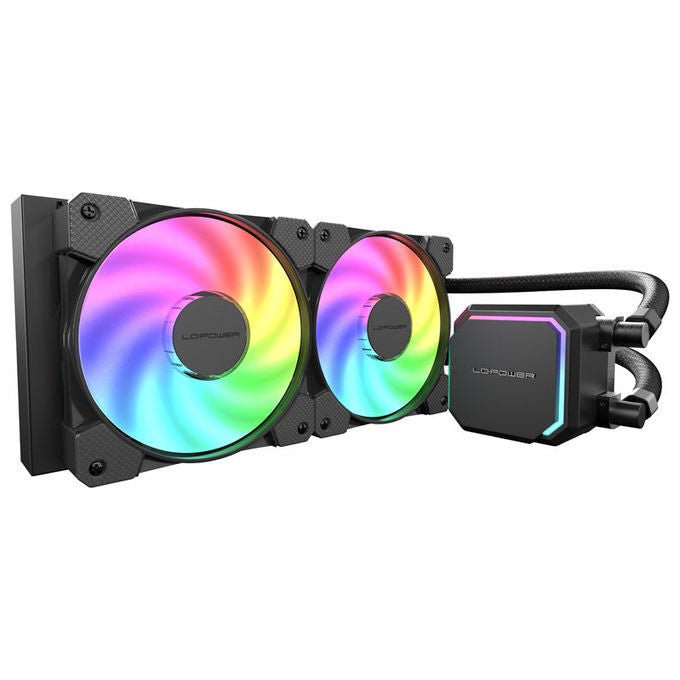 LC-Power LC-CC-240-B-ARGB Sistema di Raffreddamento per Processore a Liquido 240 mm con Illuminazione ARGB colore Nero