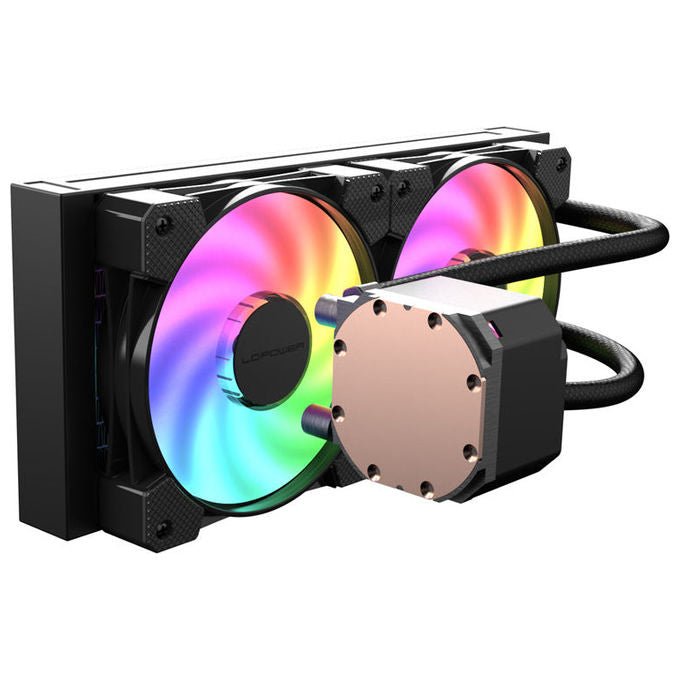 LC-Power LC-CC-240-B-ARGB Sistema di Raffreddamento per Processore a Liquido 240 mm con Illuminazione ARGB colore Nero