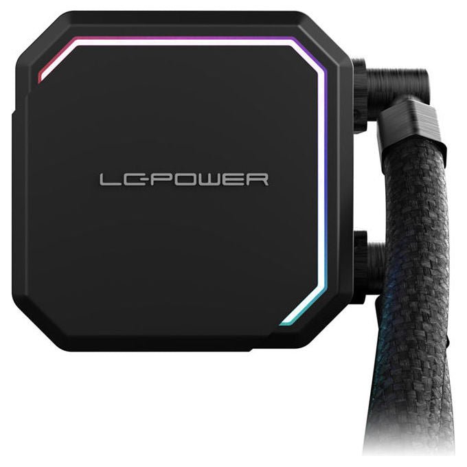 LC-Power LC-CC-240-B-ARGB Sistema di Raffreddamento per Processore a Liquido 240 mm con Illuminazione ARGB colore Nero