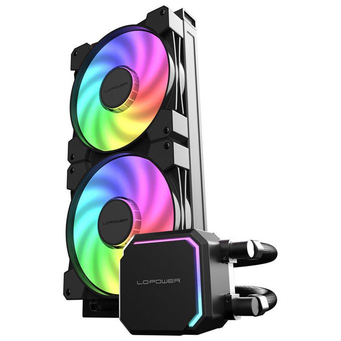 LC-Power LC-CC-280-B-ARGB JetFlow Raffreddatore Liquido 280 mm 2 Ventole 14 cm ARGB colore Nero