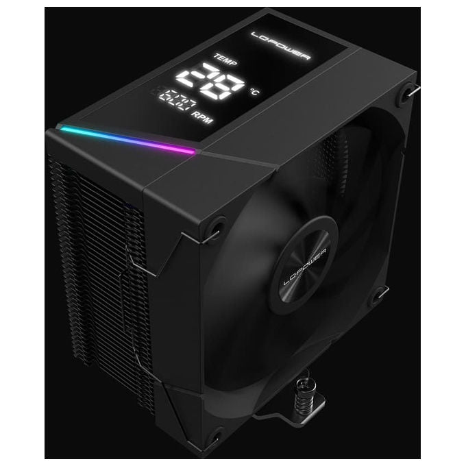 LC-Power LC-CC-120-DB6 Raffreddatore CPU DIGI 230 W 6 Heatpipe in Rame 1 Ventola 120 mm 600-2200 rpm 4-pin PWM 3-pin ARGB colore Nero