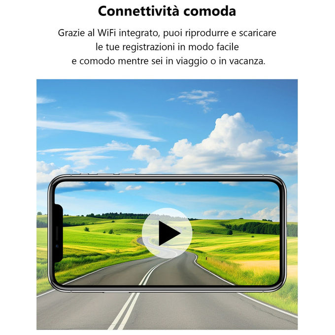 Imou, Dash Cam S800, 4K, Angolo 123°