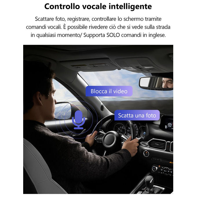 Imou, Dash Cam S800, 4K, Angolo 123°