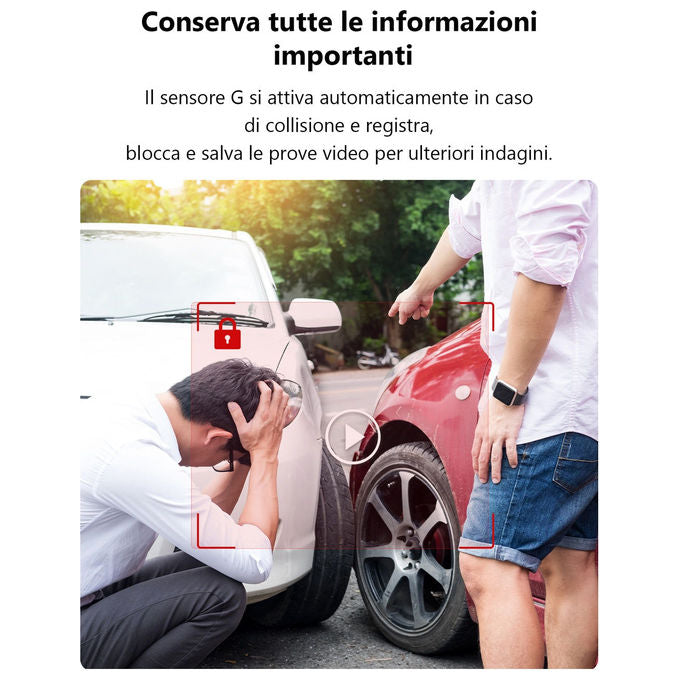 Imou, Dash Cam S800, 4K, Angolo 123°