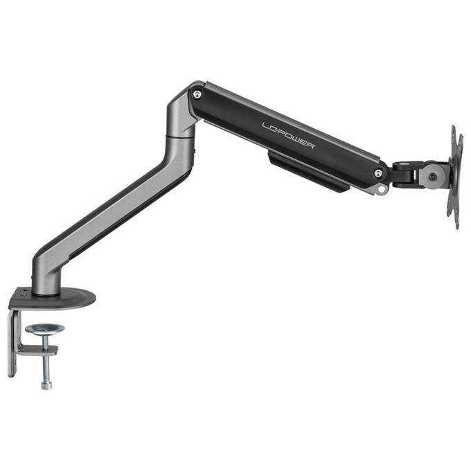 LC-Power LC-EQ-A32B Supporto per Monitor Regolabile Altezza 200-400 mm Rotazione 360° Inclinazione ±20° VESA 75x75-100x100 mm colore Nero