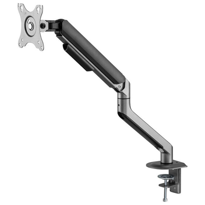 LC-Power LC-EQ-A32B Supporto per Monitor Regolabile Altezza 200-400 mm Rotazione 360° Inclinazione ±20° VESA 75x75-100x100 mm colore Nero