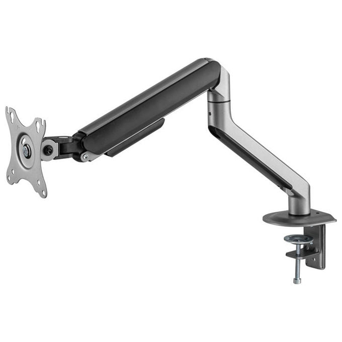 LC-Power LC-EQ-A32B Supporto per Monitor Regolabile Altezza 200-400 mm Rotazione 360° Inclinazione ±20° VESA 75x75-100x100 mm colore Nero