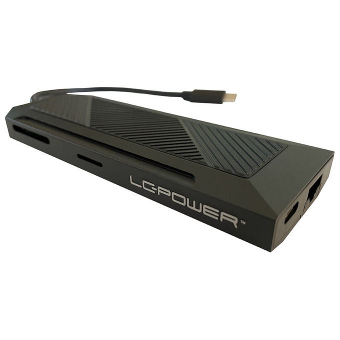 LC-Power LC-HUB-C-MULTI-6-RGB Hub USB 3.2 Gen 2 Type-C 5000 Mbit-s 100 W colore Nero