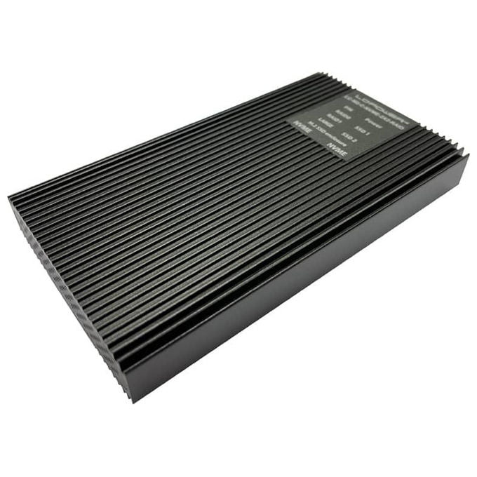 LC-Power LC-M2-C-NVME-2X2-RAID Box esterno SSD per 2 unita' M.2 NVMe RAID 0 1 USB 3.2 Gen 2x2 20 Gbit-s colore Nero