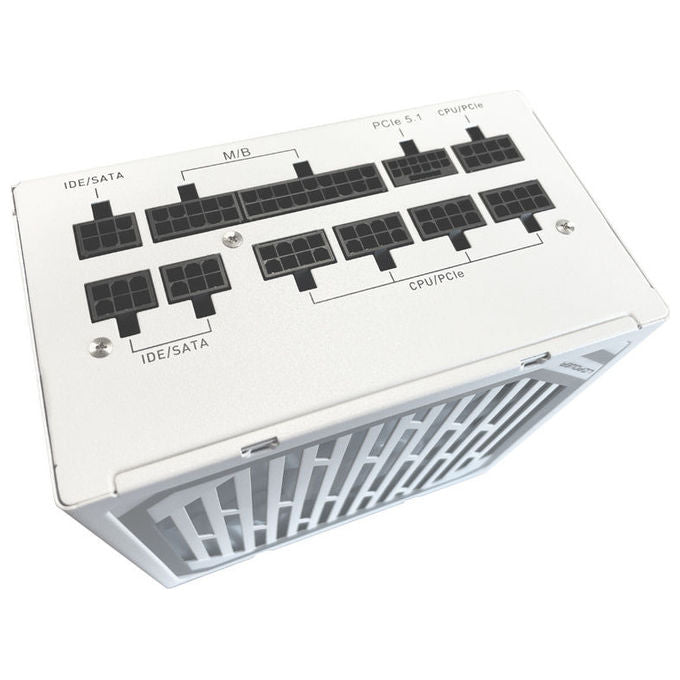 LC-Power LC1000MW V3.1 Alimentatore 1000W ATX 3.1 80+ Gold Completamente Modulare 12V-2x6 Bianco