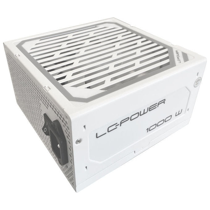 LC-Power LC1000MW V3.1 Alimentatore 1000W ATX 3.1 80+ Gold Completamente Modulare 12V-2x6 Bianco