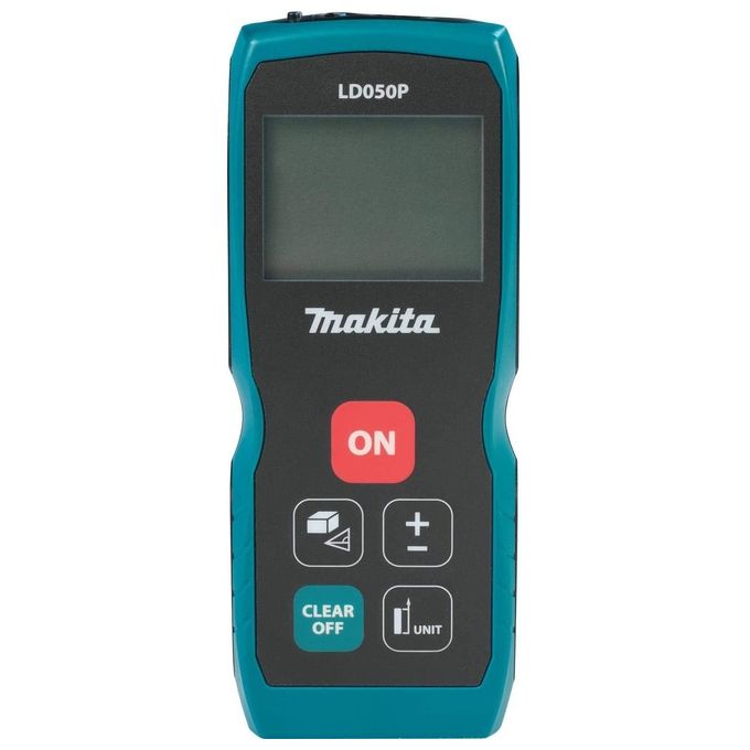 Makita LD050P Misuratore Laser 50 m Precisione ±2 mm IP54 Classe 2 Display 3 Righe Retroilluminato colore Nero