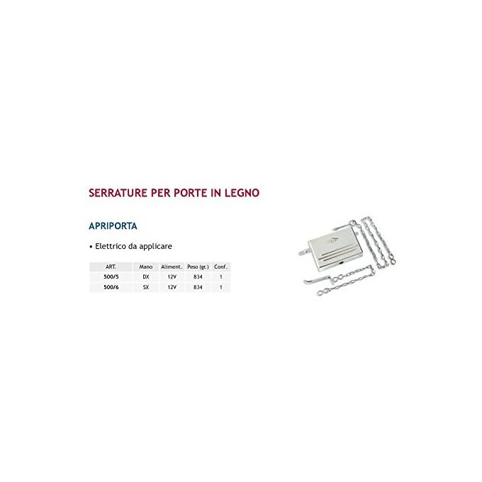Yale 500-6 Apriporta Elettrico 12V Sx