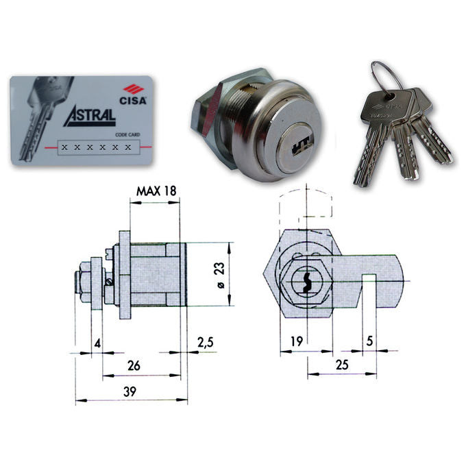 Cisa 0a410-00-0 Cilindro Astral Speciale