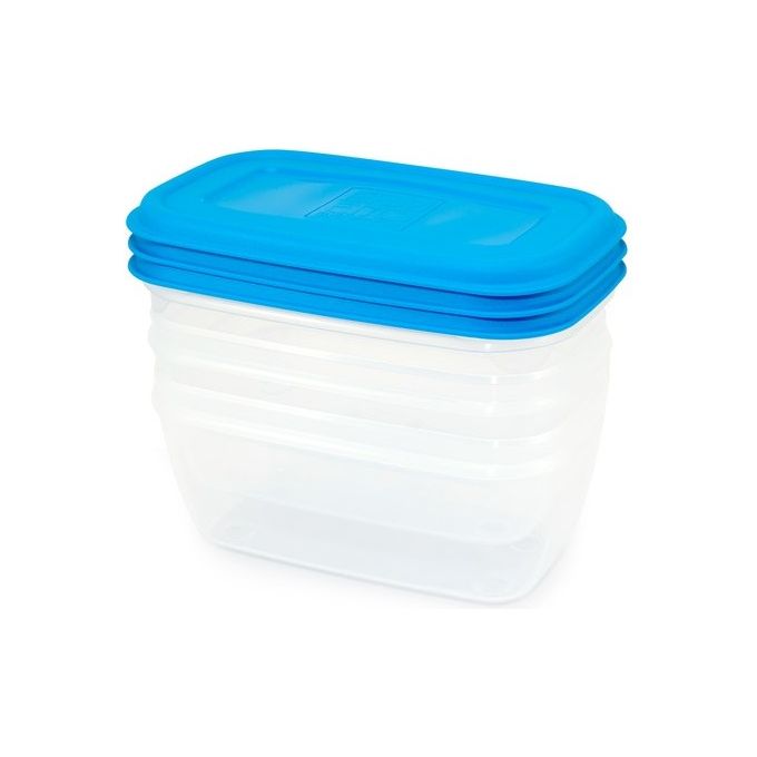 Giostyle Set 3 Contenitori Rettangolari Ermetici 1 Litro