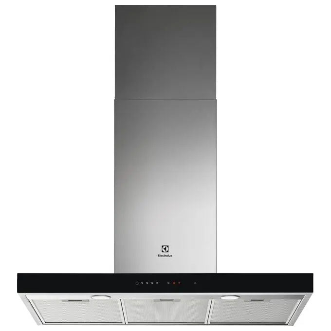 Electrolux LFT769X Cappa Aspirante a Parete Classe energetica A 720 m3-h 3 Velocita' + Intensiva Illuminazione LED Connessione Hob2Hood Touch Control 90 cm Acciaio Inox + Vetro