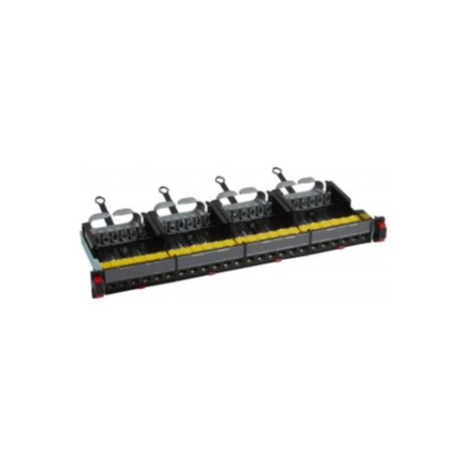 Legrand Pannello 1U con 24 Rj45u Cat.6a Nero