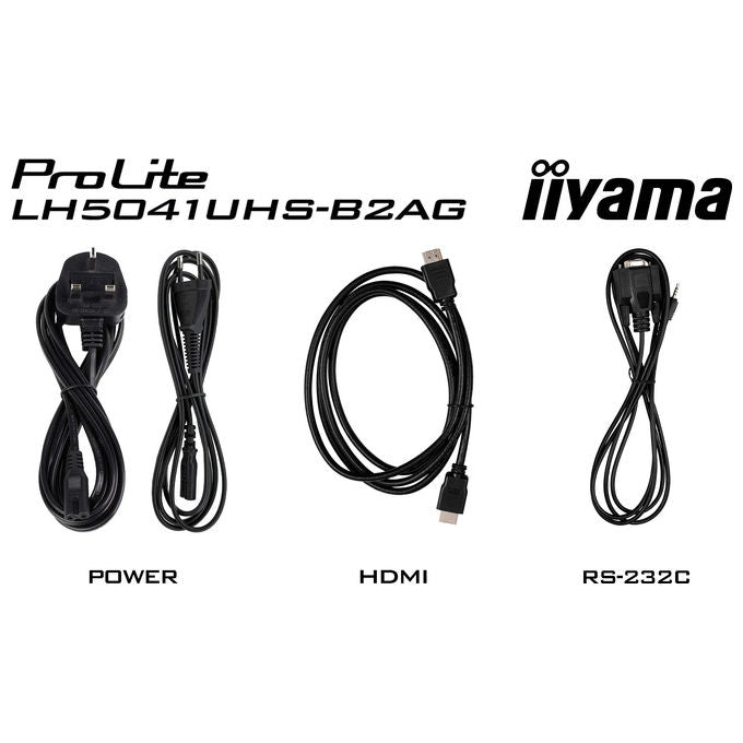 Iiyama LH5041UHS-B2AG Visualizzatore di Messaggi Pannello Piatto 4K Ultra HD 500 cd-m² colore Nero