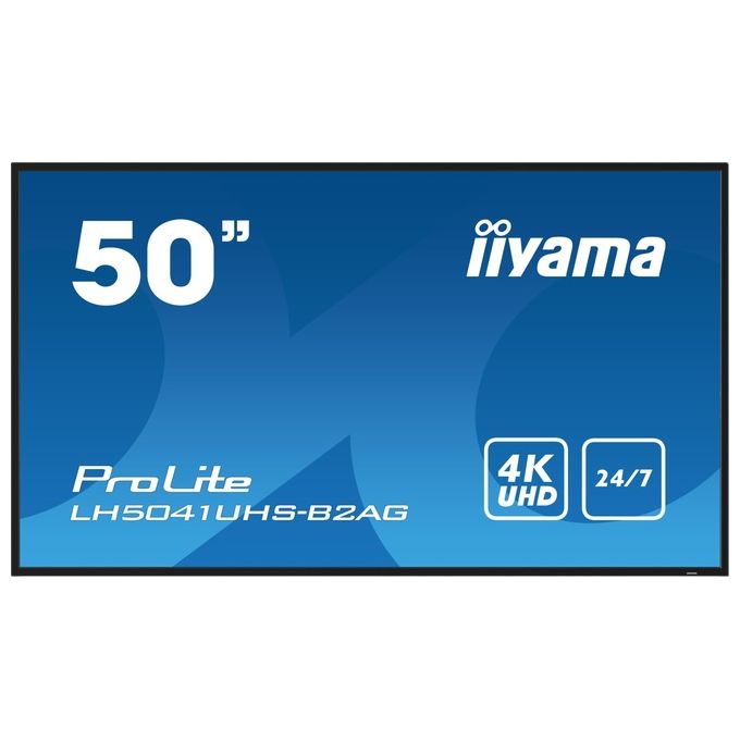 Iiyama LH5041UHS-B2AG Visualizzatore di Messaggi Pannello Piatto 4K Ultra HD 500 cd-m² colore Nero