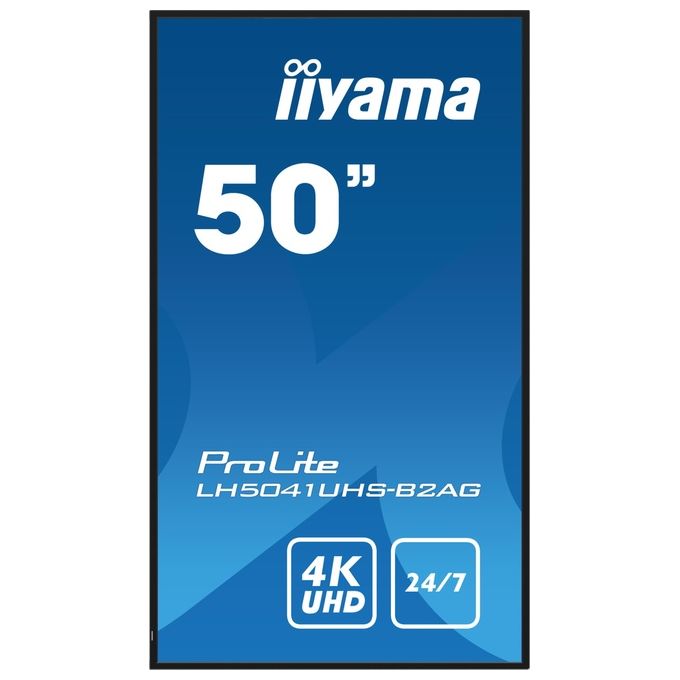 Iiyama LH5041UHS-B2AG Visualizzatore di Messaggi Pannello Piatto 4K Ultra HD 500 cd-m² colore Nero