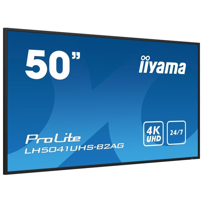 Iiyama LH5041UHS-B2AG Visualizzatore di Messaggi Pannello Piatto 4K Ultra HD 500 cd-m² colore Nero