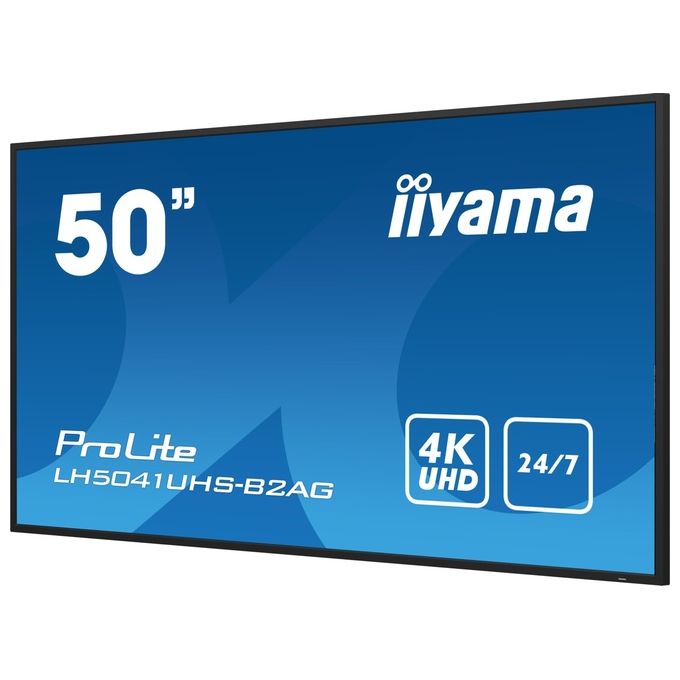 Iiyama LH5041UHS-B2AG Visualizzatore di Messaggi Pannello Piatto 4K Ultra HD 500 cd-m² colore Nero