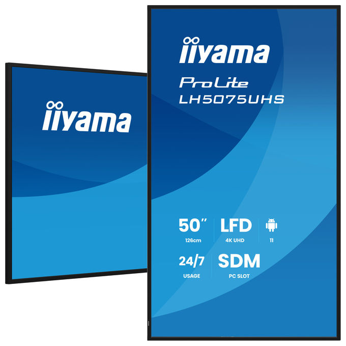 Iiyama LH5075UHS-B2AG Display professionale segnaletica digitale 50'' 4K UHD Android 11 colore Nero