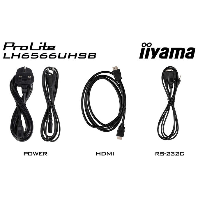 Iiyama LH6566UHSB-B1AG Display per segnaletica digitale 65'' 4K UHD 800 cd-m² Android Wi-Fi 24-7 colore Nero