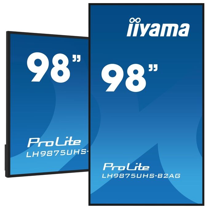 Iiyama LH9875UHS-B2AG Monitor Professionale 4K UHD Pannello piatto segnaletica digitale 500 cd-m² colore Nero