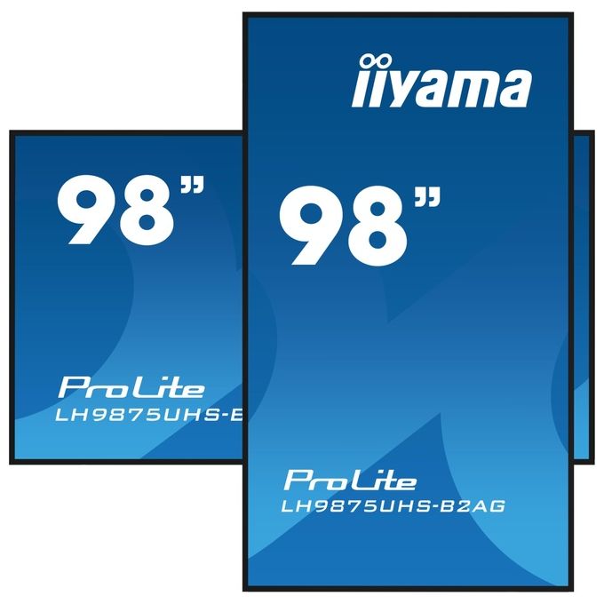 Iiyama LH9875UHS-B2AG Monitor Professionale 4K UHD Pannello piatto segnaletica digitale 500 cd-m² colore Nero