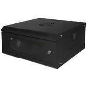 Link Armadio Rack 19'' 4u Link Serie Light Colore Nero con Porta Vetro (Axpxl) 240x400x530mm Ripiano Incluso