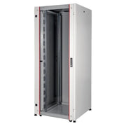 Link LK1922U66PV Armadio Rack per Reti 19'' 22U Colore Grigio Porta Vetro Serie Eavi