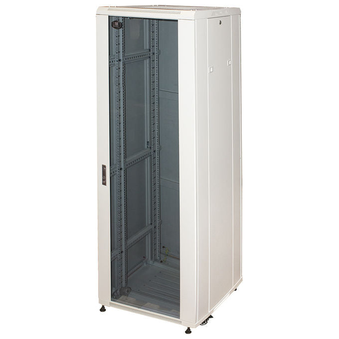 Link Armadio rack 19 per reti 37u (a)1770, (l)600, (p)600 colore grigio porta vetro