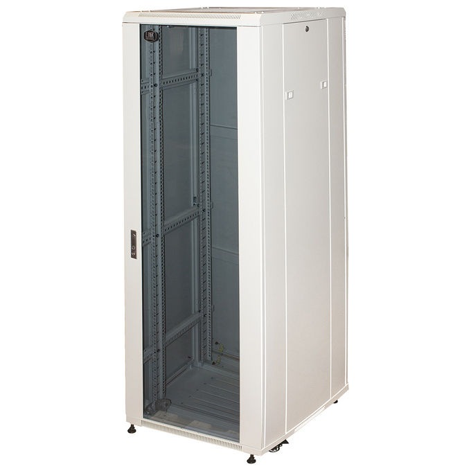 Link Armadio rack 19 per reti 37u (a)1770, (l)600, (p)800 colore grigio porta vetro