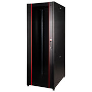 Link Armadio Rack per Reti 19'' 42u 2002x600x800mm Colore Nero Porta Vetro Serie Eavi