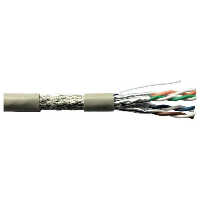 Link Cavo Solido Schermato S-Ftp per Reti Categoria 6a Lszh Awg23 In Rame Matassa 305mt Classe Cpr Cca