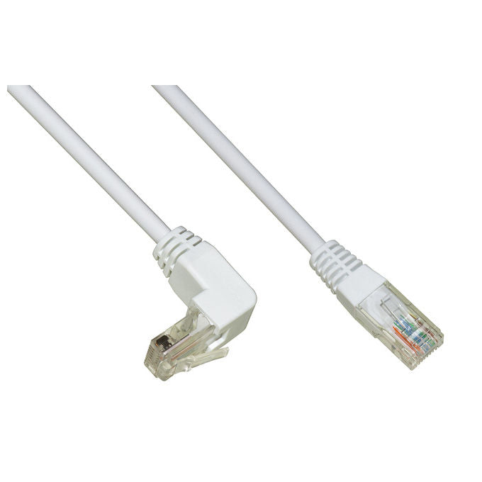 LINK cavo rete utp cat. 5e non schermato mt. 5 colore bianco 1 connettore 90°
