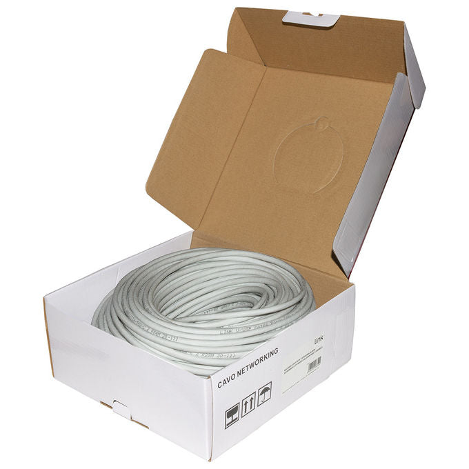 LINK matassa cavo rete categoria 6a non schermato utp awg24 halogenfree flessibile colore grigio
