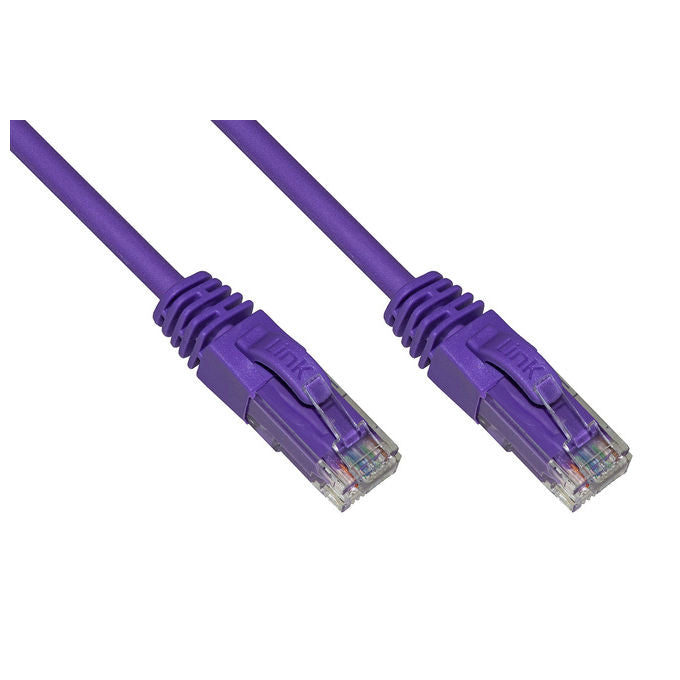 Link Cavo di Rete Categoria 6a Non Schermato Utp Awg24 Viola Halogenfree 50mt