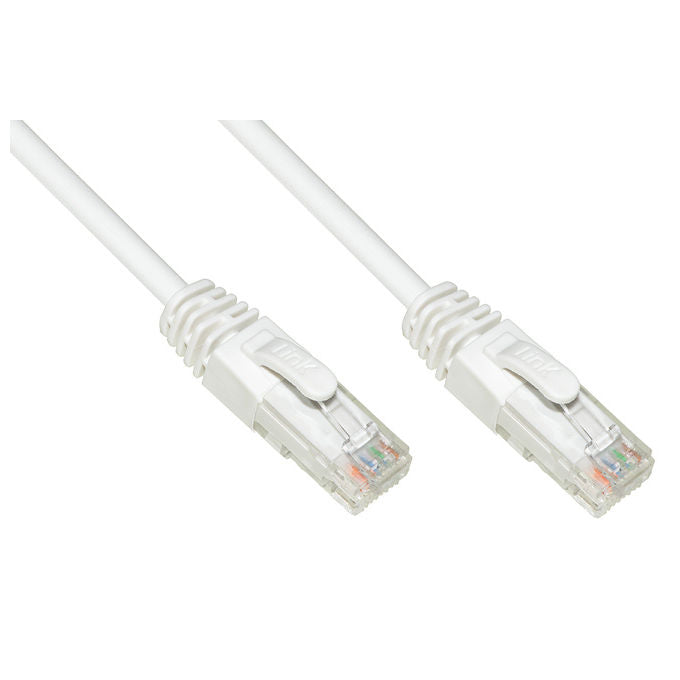 Link Cavo di Rete Categoria 6a Non Schermato Utp Awg24 Bianco Halogenfree 50mt
