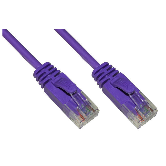 LINK cavo rete categoria 6 non schermato utp colore viola halogenfree mt 1 slim