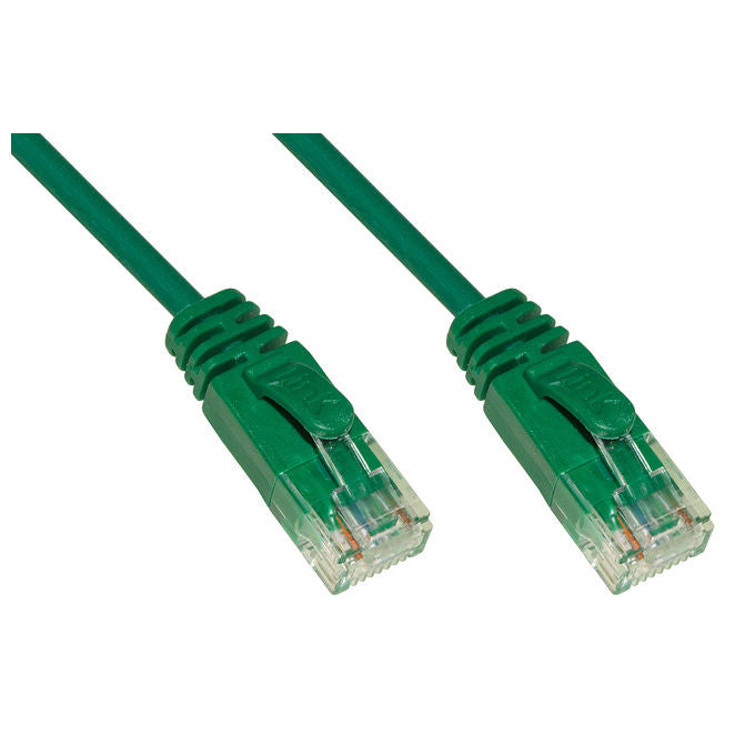 LINK cavo rete categoria 6 non schermato utp colore verde halogenfree mt 1 slim
