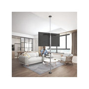 Link Asta Supporto per Tv Pavimento-Soffitto per Monitor 37''-70'' con Ripiano