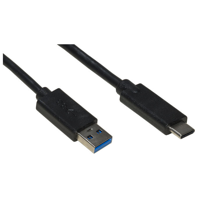 Link Cavo Usb 3.0 ''A'' Maschio Usb-C per Ricarica e Scambio Dati in Rame Guaina Halogenfree 1mt