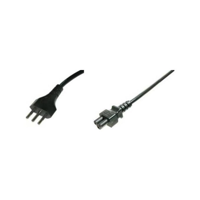 Link cavo alimentazione spina italiana tripolare 10a - presa compaq tripolare c5 mt 3
